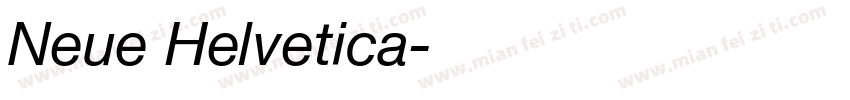 Neue Helvetica字体转换